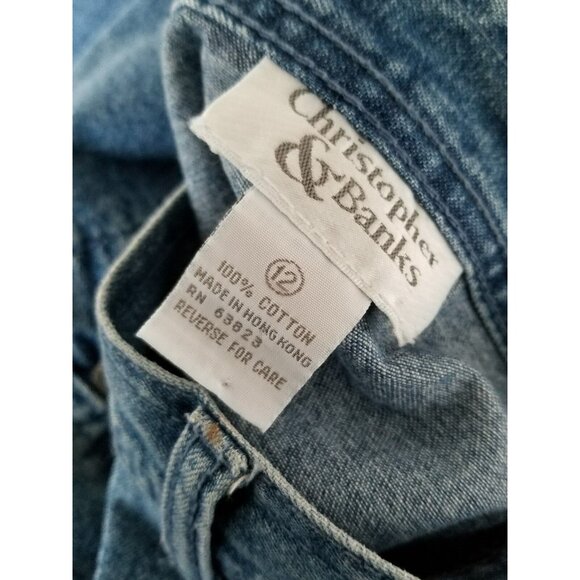 Vintage Y2K Long Front Button Up Denim Maxi Skirt Pencil High Waist - Picture 6 of 6